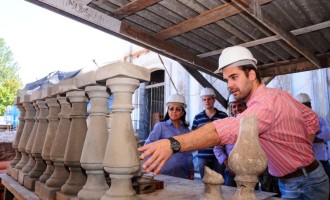 Prefeito visita obra da Estação Férrea