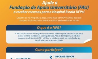 FAU solicita indicação no programa Nota Fiscal Gaúcha