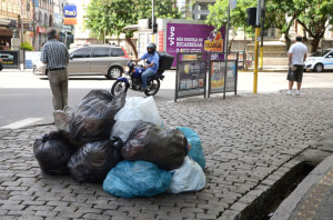 lixo no centro