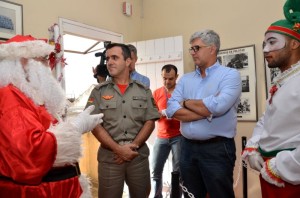 Papai Noel visitou os Bombeiros - Foto: Rafa Marin