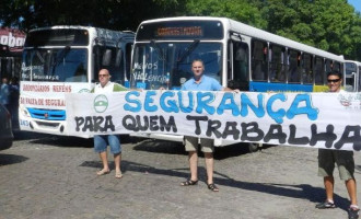 VIOLÊNCIA : Rodoviários protestam contra a insegurança