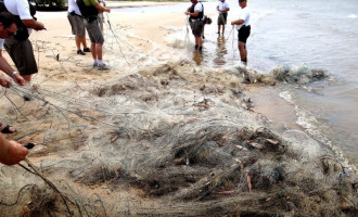 Brigada Militar apreende 10 mil metros de rede na Lagoa dos Patos