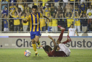 Lucas foi o grande destaque do Pelotas na partida diante do Inter Foto: Alisson Assumpção/DM 