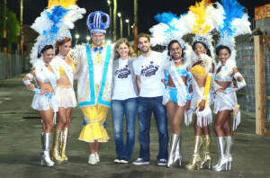 Prefeito Eduardo com a vice Paula e a Corte do Carnaval 2014