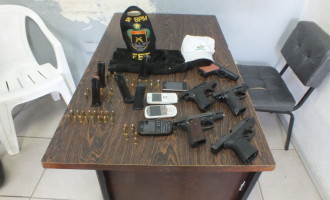 ARMAMENTO : Brigada apreende quatro pistolas
