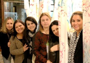 Carla Thiel, Natália Hax, Paloma de Leon, Carla Borin, Mariza e Daniela