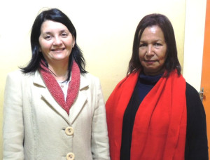 Professoras Martha Elaine Adamy e Neuza Castanheira