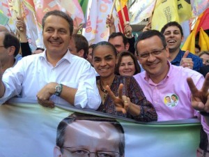 Eduardo Campos Marina Silva e Beto Albuquerque em campanha