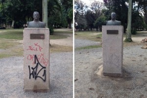 Antes e Depos: Busto de Bento Gonçalves