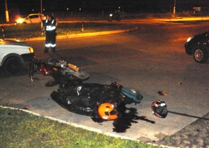 NESTE acidente motociclista perdeu a vida