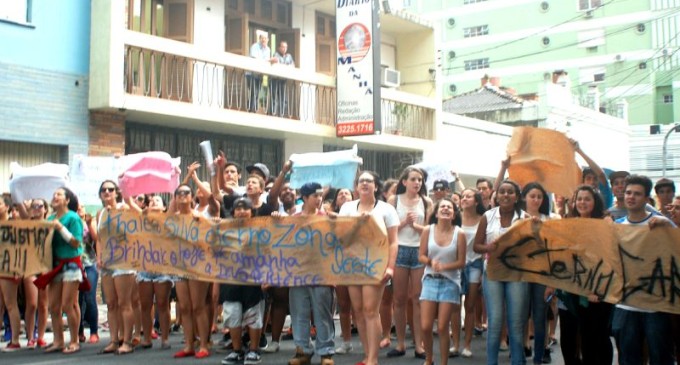 Protesto pede mais segurança em Pelotas