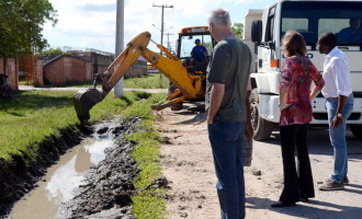 Obras de melhorias no bairro Navegantes