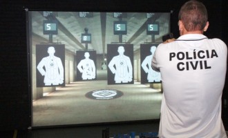 Polícia Civil inaugura stand de  tiro virtual para treinamentos