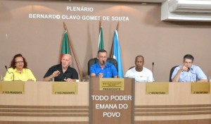VEREADOR Marcos Ferreira (Marcola) presidiu a sessão