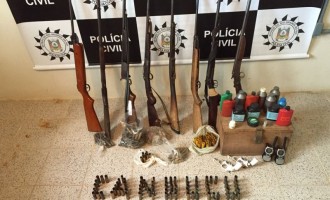 Polícia Civil apreende armas e munições em Canguçu