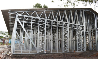 OBRAS EM ANDAMENTO : Escola Municipal Jacob Brod terá mais cinco salas de aula