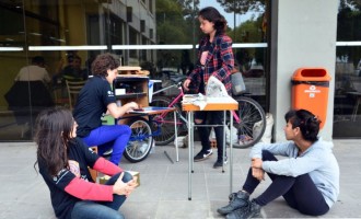 UFPEL : Atelier em cima de uma bicicleta