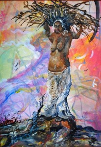 Zé Darci pintura Baobá