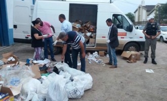 Medicamentos na validade levados para incineração