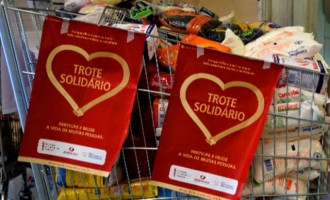 Trote solidário arrecada mais de 21 toneladas de alimentos