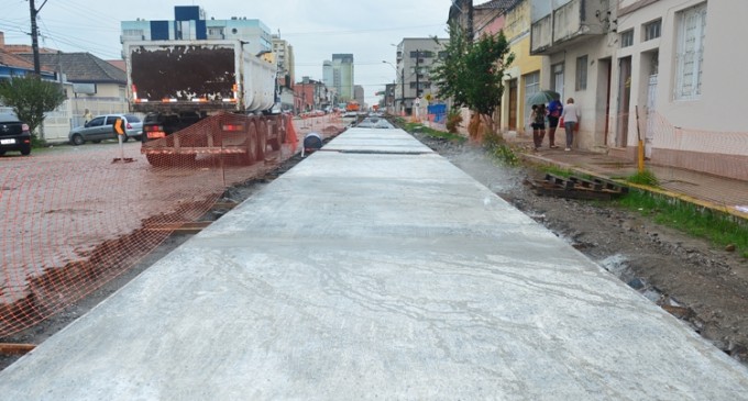 Começa a concretagem do Corredor de ônibus da Osório