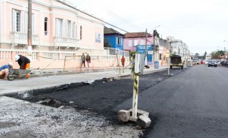 OSÓRIO :  Novo corredor de ônibus tem três quadras prontas