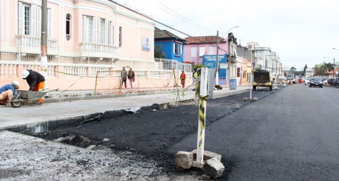 OSÓRIO :  Novo corredor de ônibus tem três quadras prontas