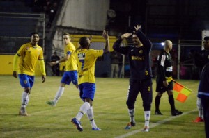 Darlem marcou gol da vitória consistente do Pelotas contra o Guarani Foto: Luis Gustavo Amaral/Assessoria ECP  