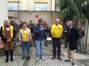 NA SOLENIDADE de abertura, Juiz Malízia agradeceu e homenageou as 92 instituições parceiras do Projeto