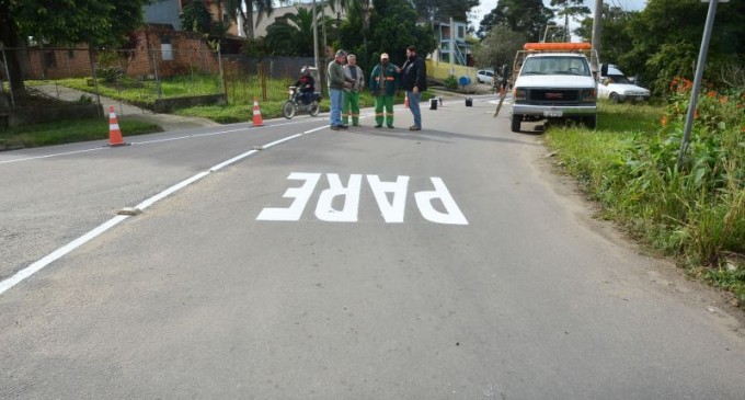 STT refaz pintura de avenidas