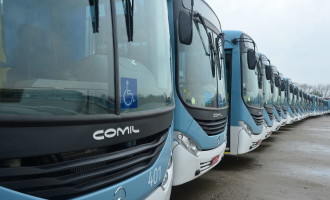 TRANSPORTE URBANO : Consórcio entrega mais 35 ônibus ao novo sistema