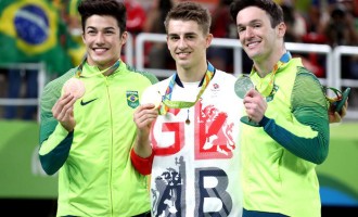 Pódio duplo na ginástica