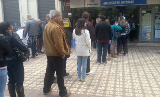 MOBILIZAÇÃO :  Greve dos bancários provoca enormes filas nas lotéricas