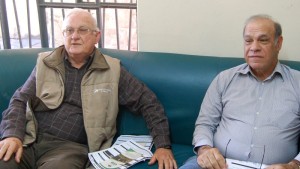 FERNANDO Muller (E) e Clóvis Victória, presidentes, respectivamente, do Sindicato Rural de Pelotas e Sindicato Rural de Capão do Leão, divulgam o importante evento 