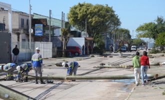 Vendaval causa transtornos em Pelotas