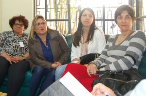 DA esquerda para a direita: Ângela, Simone, Cristiane e Izabel, combatentes à ameaça social  