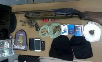 OPERAÇÃO AVANTE : Assaltantes são presos com três armas de fogo e drogas