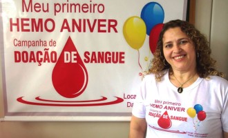 DOAÇÃO DE SANGUE :  Campanha “Hemo Aniver” no Hemocentro