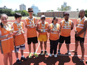 Equipe pelotense tem bom desempenho nos Parajirgs: 14 medalhas foram conquistadas em pista, quadra e piscina Foto: Divulgação 