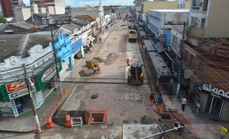 RUA GEN. OSÓRIO: Obra deve ser concluída em março