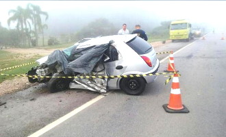 TRÂNSITO : Motorista morre em colisão na 116
