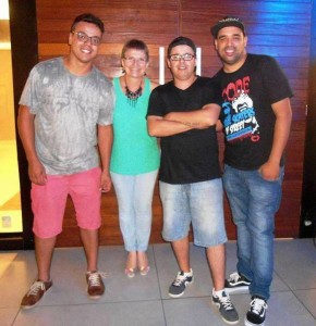 Músicos Paulo, Cláudia, Bida Lopes e Leo Ribeiro