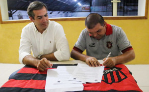 PRESIDENTES  rubro-negros, Guto Carvalho(E) e Ricardo Fonseca