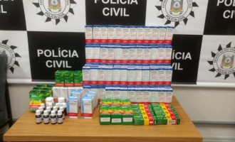 200 CAIXAS : Polícia apreende medicamentos comercializados clandestinamente