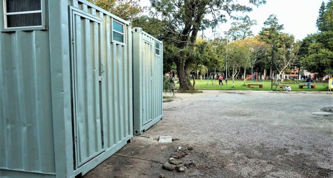 Parque da Baronesa oferece contêineres sanitários