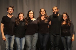 Marcos Kuszner, Juliana Caroline, Tais Galindo, profa. Fernanda Fernandes, Mario Celso e Patricia Bicoski