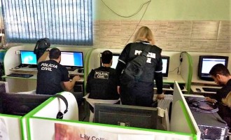 INTERNET : Polícia deflagra operação contra  crimes de estelionato e extorsão