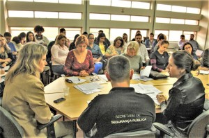 MEMBROS do CIP estiveram reunidos ontem na Secretaria de Segurança