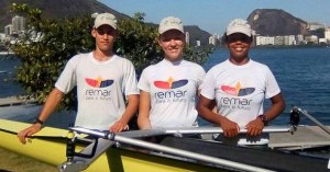 Atletas do projeto Remar para o Futuro no Brasileiro no Rio de Janeiro