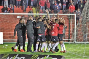 Comemoração de gol é coisa rara para os jogadores do Brasil nas últimas partidas da Série B Foto: Assessoria GEB 